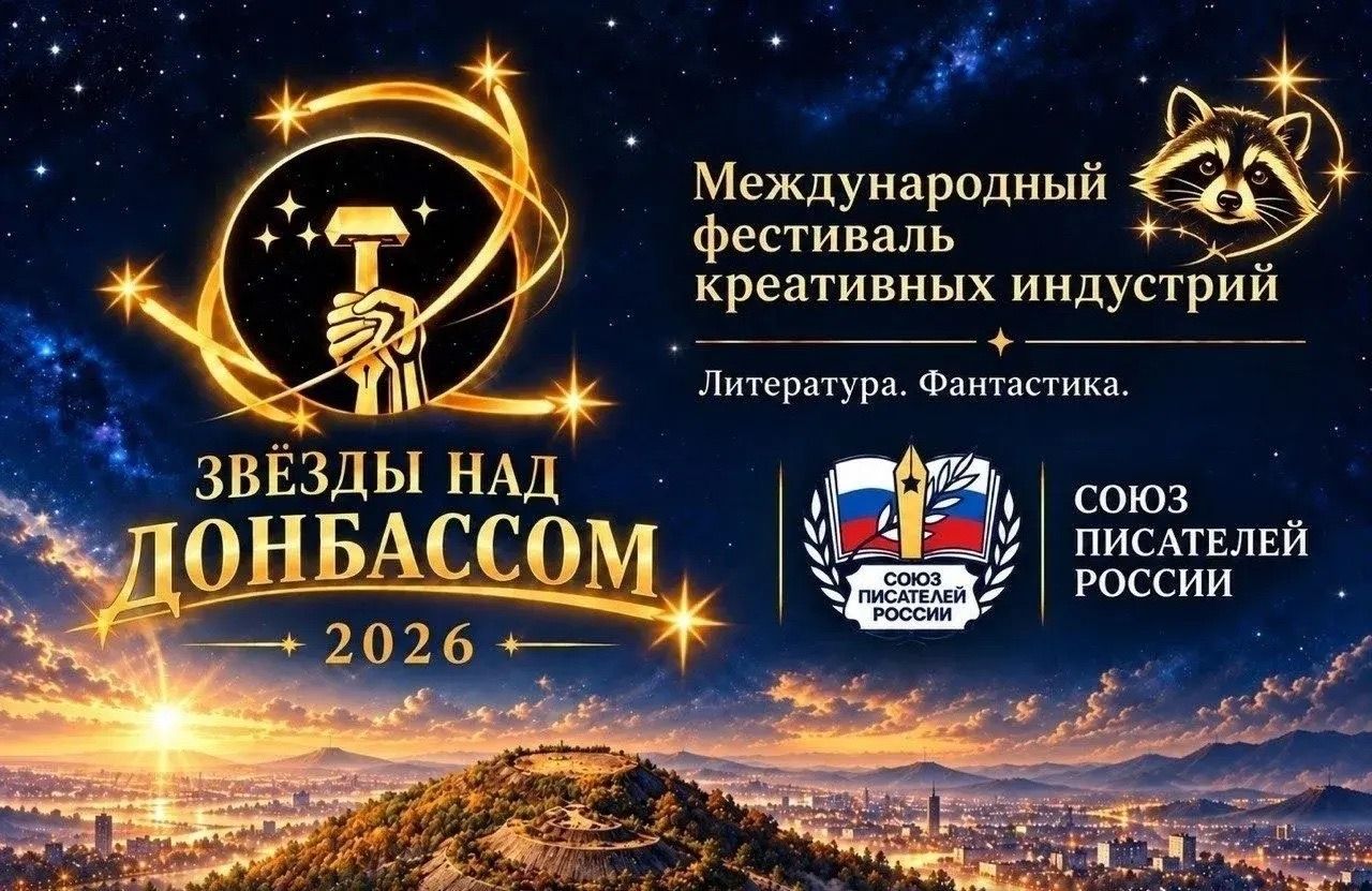 С 5 по 8 ноября Донецк станет одной из литературных точек страны: здесь пройдёт фестиваль «Звёзды над Донбассом», который проводится при поддержке Союза писателей России