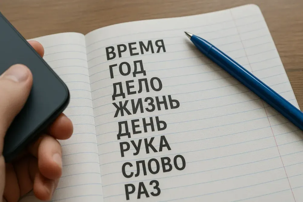 10 слов, которые составляют половину всей русской речи